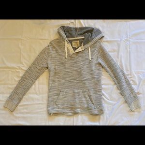 American Eagle - Quarter Button Hoodie - Men’s Small (Oversized)
